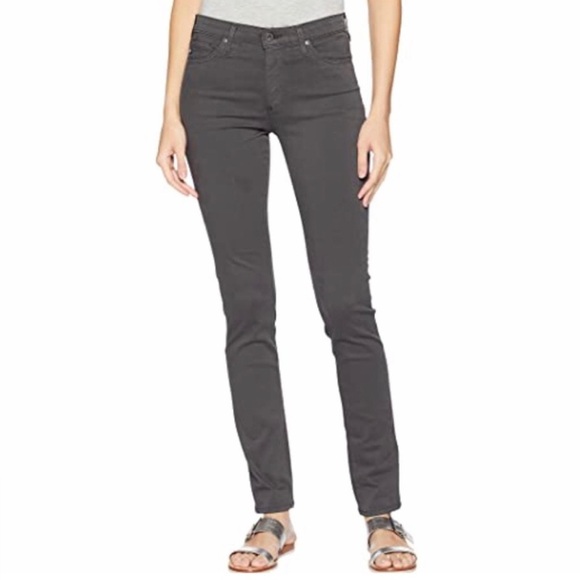 AG The Prima Cigarette Leg Skinny Jeans in Cavern Gray Stretch Sateen - Size 27 - Picture 2 of 9